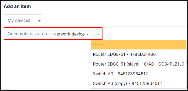 add an other device